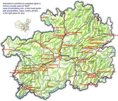 Guizhou Travel Map