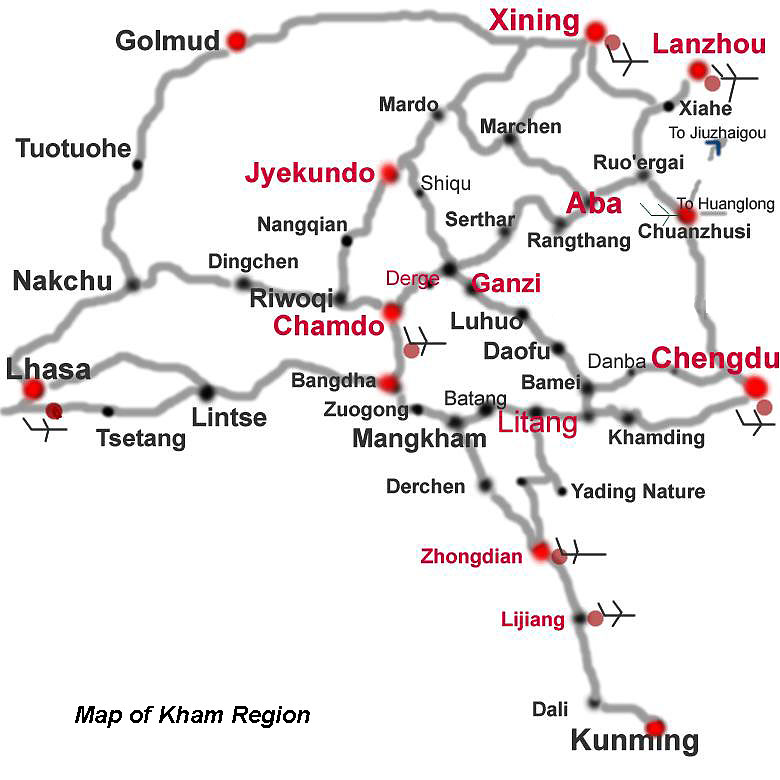 Kham Detail  Map