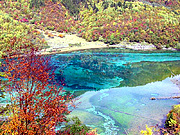 Huanglong's Autumn,Sichuan