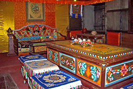 Dining room, Zhuokeji Tibetan Mansion,Sichuan