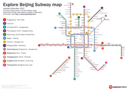 Beijing Subway Map Dec 2010