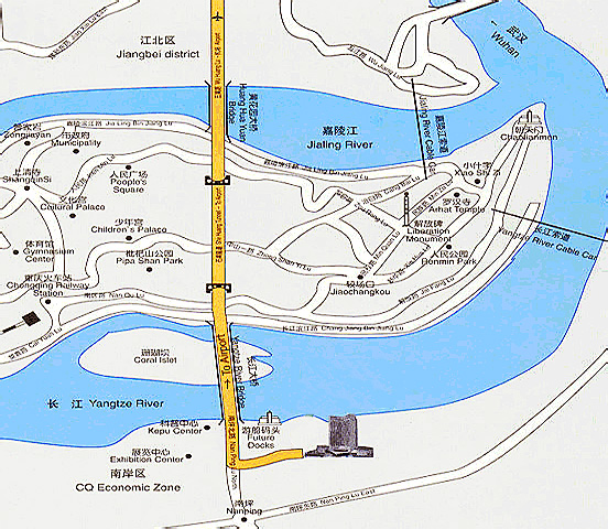 Chongqing City Sketch map