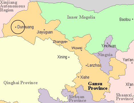 Dunhuang in Gansu