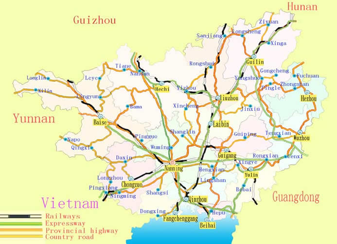 Guangxi Transportation Network