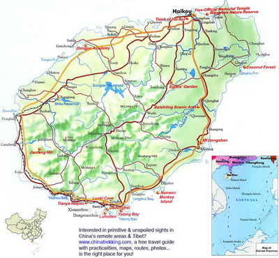 Hainan Travel Map