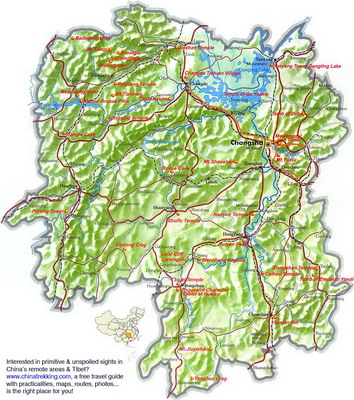 Hunan Travel Map