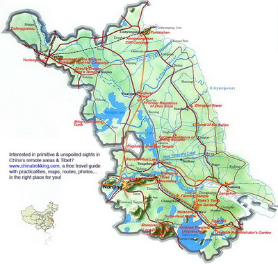 Jiangsu Travel Map