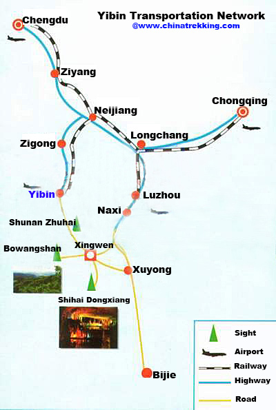 Yibin Transportation Network
