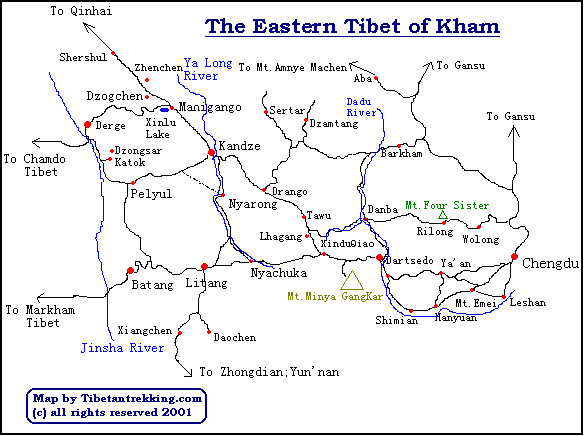 East Tibet Map