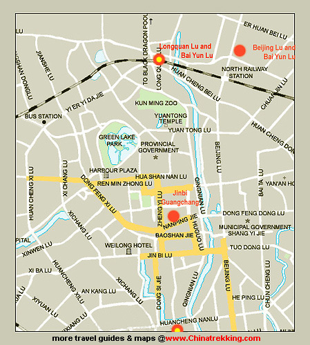 Yunnan Kunming City Map