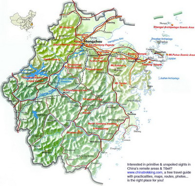 Zhejiang Travel Map